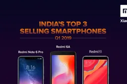 Xiaomi has the top 3 selling phones in India for Q1 2019