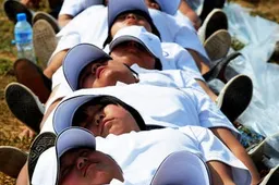 Mongolian Students Create Largest Human Domino Rally