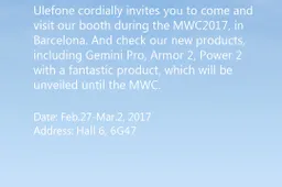 Ulefone to have a booth at MWC - Gemini Pro, Armor 2, Power 2 and more on the way