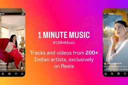 Instagram Introduces 1 Minute Music For Reels & Stories In India