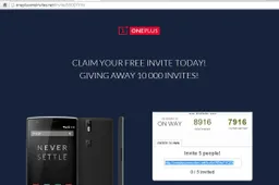 oneplusoneinvites.net is not official, beware!