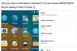 iOcean M6752 Rock is getting Android 5.1!