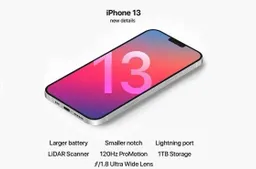 iPhone 13 renders: small notch and narrow bezels
