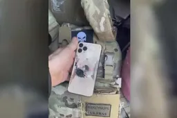 iPhone saves a Ukrainian soldier from a gunshot