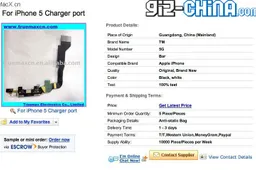 iPhone 5 Spare Parts Leaked