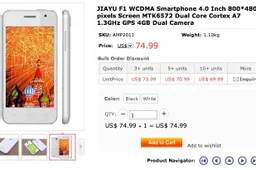 JiaYu F1 WCDMA will be available online for $74.99