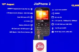 JioPhone 2 with QWERTY keypad, LTE Cat.4 announced in India priced Rs 2,999