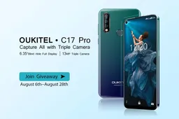 OUKITEL C17 Pro goes official with triple cameras and a giveaway