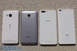 Size Comparison: Mi Note vs MX4 Pro vs Honor 6 Plus vs Xshot vs Xplay 3S