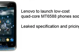 Lenovo Arkansas MT6588 Quad-core phone specification and pricing leaked!