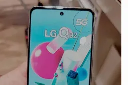 The upcoming LG Q92 smartphone appears in live photos