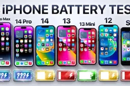 iPhone 14 Pro Max vs 14 Pro / 14 / 13 / 13 mini / SE Battery Test