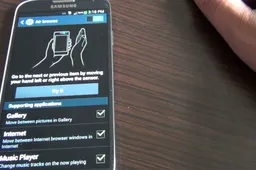 Samsung newest patent suggests the arrival of "in-air gestures"