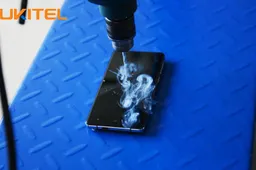 Oukitel K4000 undergoes power drill test, continues playing