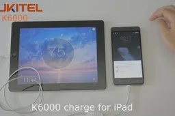 Oukitel K6000 reverse charges Note 4, iPhone 6, iPhone 6 Plus, and iPad