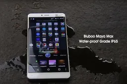 Bluboo Maya Max display can handle even the wet touch controls