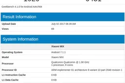 Xiaomi's Mi MIX 2 pops on Geekbench