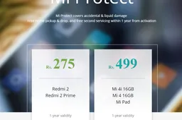 Xiaomi's Mi Protect will insure your phone starting as low as $4 or 275 INR