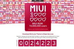 MIUI celebrates 10 million users with the Miuilove campaign