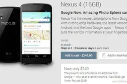 Google cuts the Nexus 4 price by $100