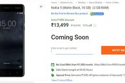 Nokia 5 with 3GB RAM launched in India, exclusive to Flipkart