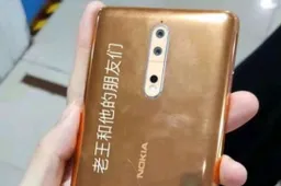 Nokia 8 real images leak, reveal its gold color