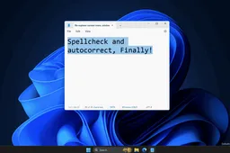 Windows 11 Notepad Gets Spell Check Functionality