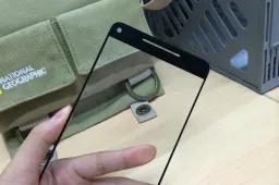 Purported front panel for the Nubia X6 has narrow bezels