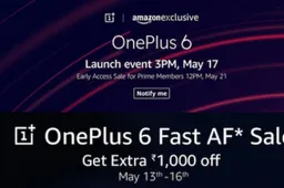 OnePlus and Amazon India announces ‘Fast AF’ sale of OnePlus 6