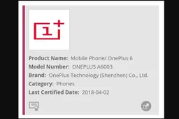 OnePlus 6 Gets Wi-Fi Certification - To Run Android Oreo