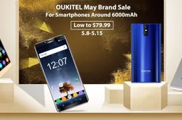 Get some big battery 6000+ mAh phone in the OUKITEL May brand sale