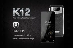 Big battery OUKITEL K12 goes official and shows a performance video