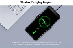 Rugged OUKITEL WP1 is benefitting from the wireless charging