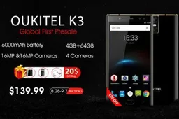 Oukitel K3 global presale starting today from $139.99