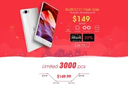 Limited amount of Bluboo S1 pieces will be available for just $149.99