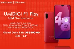 UMIDIGI F1 Play sale price unveiled at $199.99 + Aliexpress promo