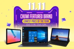 Chuwi's Aliexpress 11.11 promotion can help you save up to 33%