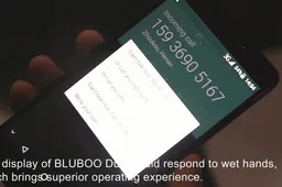Bluboo Dual's display can handle wet or gloved hand controls