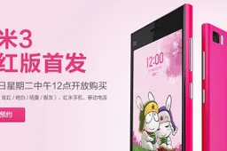 Snapdragon 800 Xiaomi Mi3 Available in Rose Pink this month!