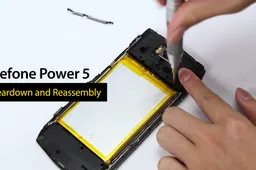 Ulefone Power 5 with 13000mAh Battery Teardown and Reassembly Video