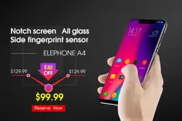 Elephone A4 with Top Notch & Side-Placed Fingerprint Scanner Launched at $99.99