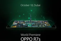 OPPO R7s set for a Dubai unveil later this month