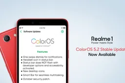 Realme 1 is receiving ColorOS 5.2 stable update with a lot of new features