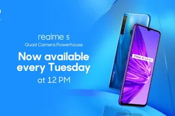 Realme 5 will go on sale every Tuesday starting tomorrow