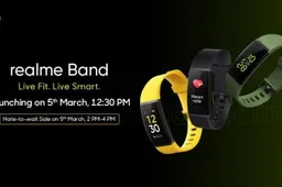 Realme Band to come with IP68 rating, heart-rate monitor and USB-A connector