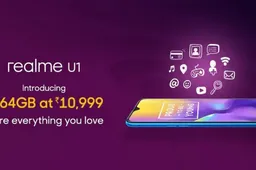 Realme U1 3GB + 64GB version announced priced Rs 10,999