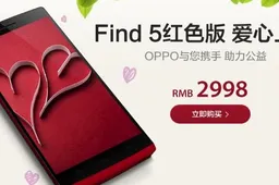 Limited edition red Oppo Find 5 on sale soon in China