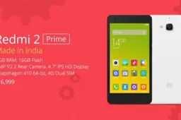 Xiaomi Redmi 2 Prime will be manufactured 100% in India