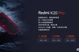 Alleged Redmi K20 Pro prices revealed in leaked image