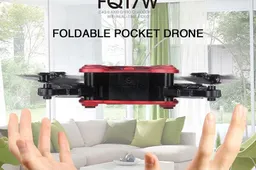 Foldable pocket drone FQ17W now cheaper with our discount coupons